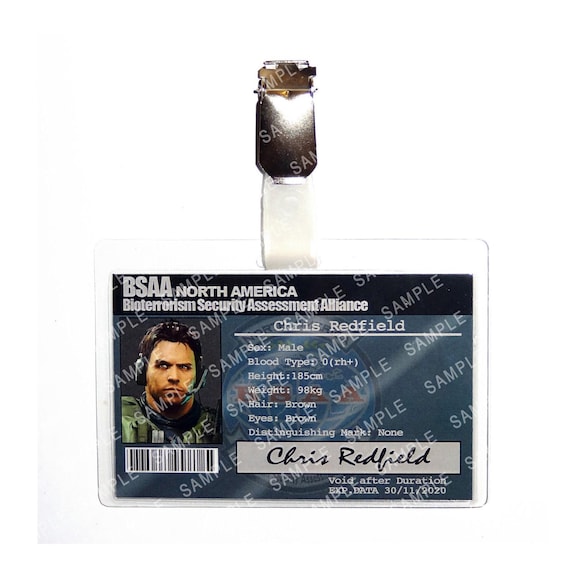 レオン バイオハザード 身分証明書 バイオハザード - BSAA 北米 クリス・レッドフィールド セキュリティ