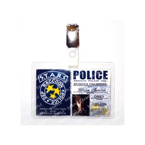 Resident Evil S.T.A.R.S. - Rebecca Chambers 0983 Raccoon City Police Prop Replica Badge Novelty Costume Cosplay Comic Con Halloween