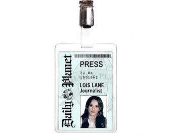 Daily Planet Lois Lane Press 2025 Movie Accurate Staff ID Badge Cosplay Prop
