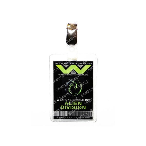 Alien Weyland Yutani Group - Especialista en armas División alienígena Prop Réplica Insignia Novedad Disfraz Cosplay Comic Con Halloween