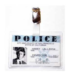 Dirty Harry - Harry Callahan Inspector San Francisco Police Prop Replica Badge Novelty Costume Cosplay Comic Con Halloween
