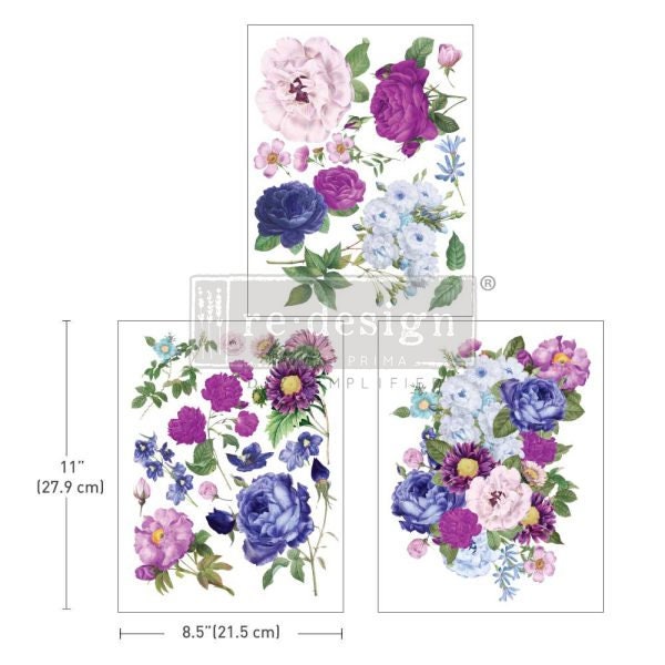 OPULENT FLORALS -  Decor Transfer - ReDesign with Prima