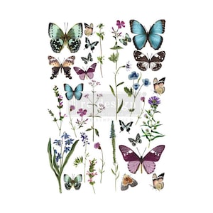 BUTTERFLY OASIS - Transfert décoratif - Pour meubles, décoration et travaux manuels