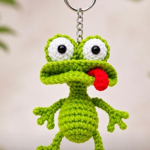 Big eyes frog keychain pattern pdf download