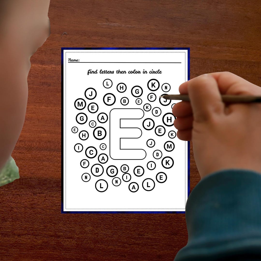 Alphabet Worksheets: Letter Recognition & Coloring Pages (PDF) - Etsy UK