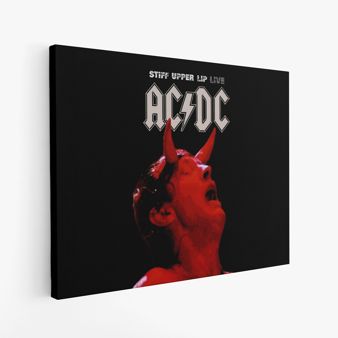 ACDC Album Cover Poster ACDC Canvas Wall Art ACDC Poster Etsy