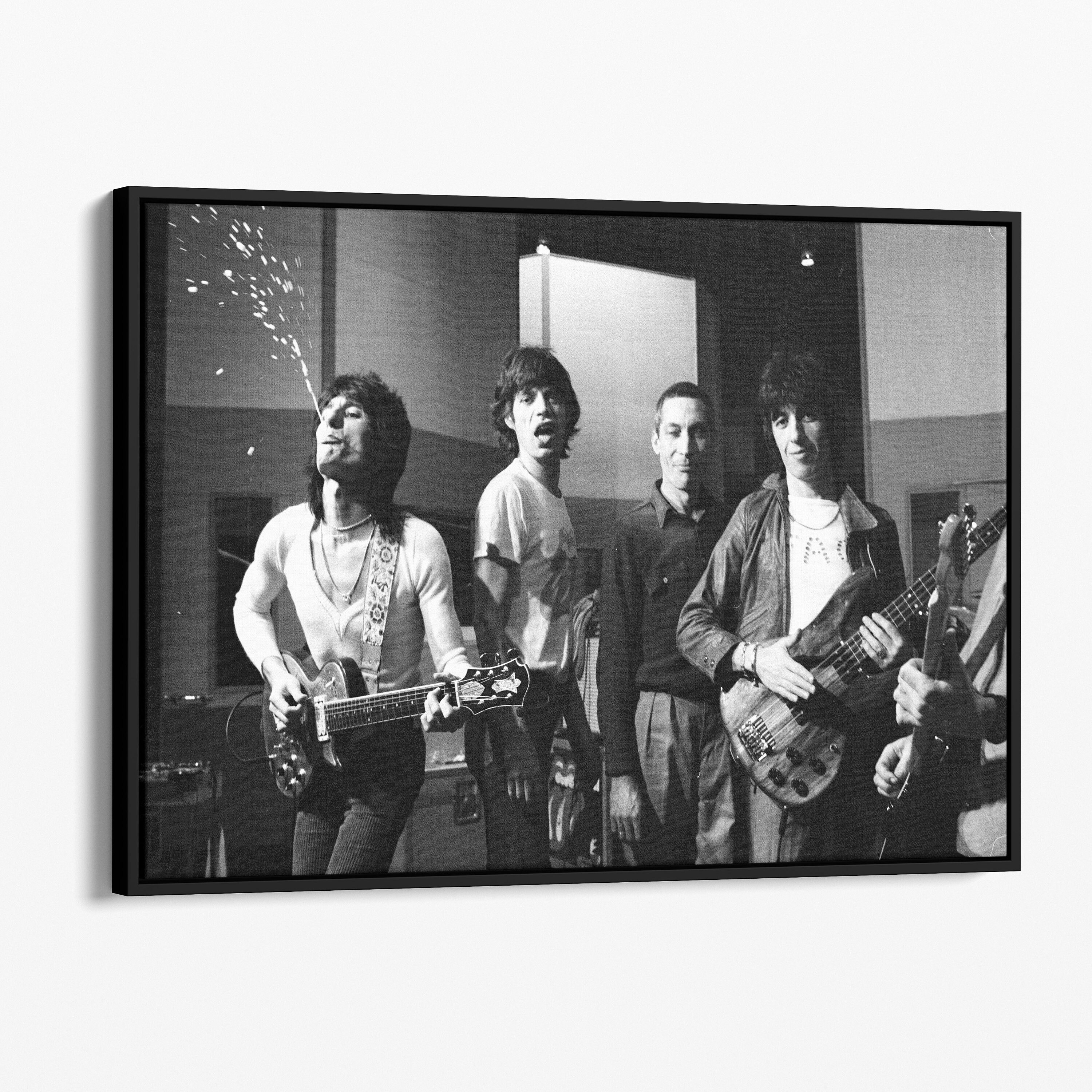Rolling Stones Wall Art Rolling Stones Band Photo on Canvas Band Posters Rock and Roll Decor