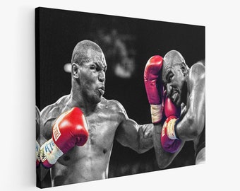 Mike Tyson Canvas - Large Canvas Wall Art - Black and White Wall Art - Mike Tyson Motivational Wall Art - Boxing Sport Home Decor