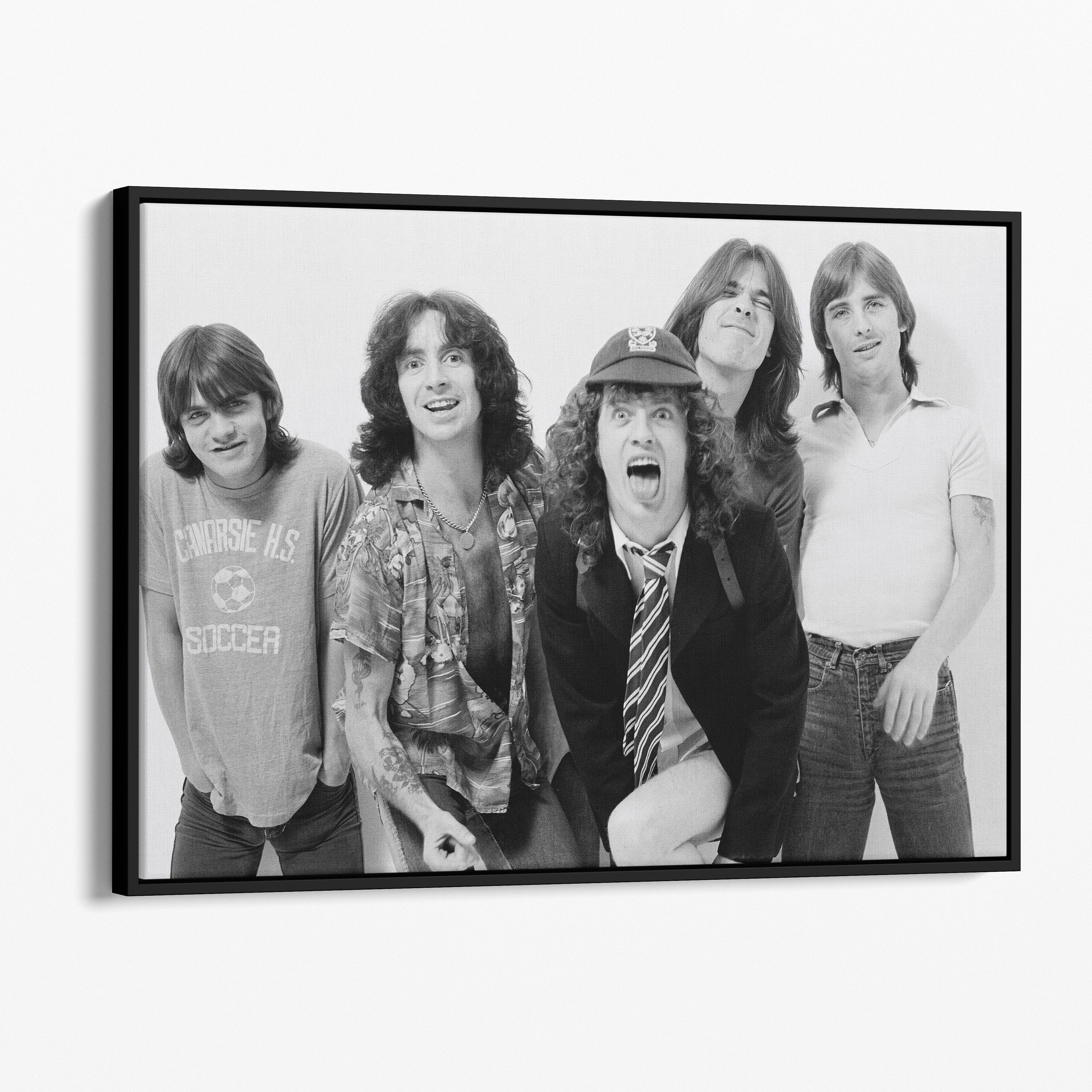 AC/DC Canvas Wall Art Angus Young Poster Band Posters Rock and Roll ...