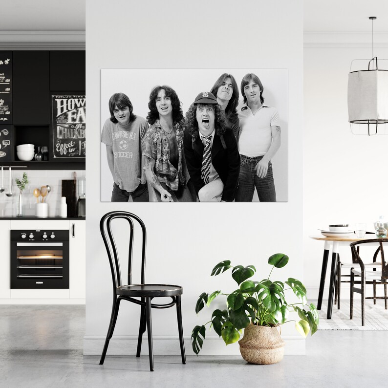 AC/DC Canvas Wall Art Angus Young Poster Band Posters Rock and Roll ...