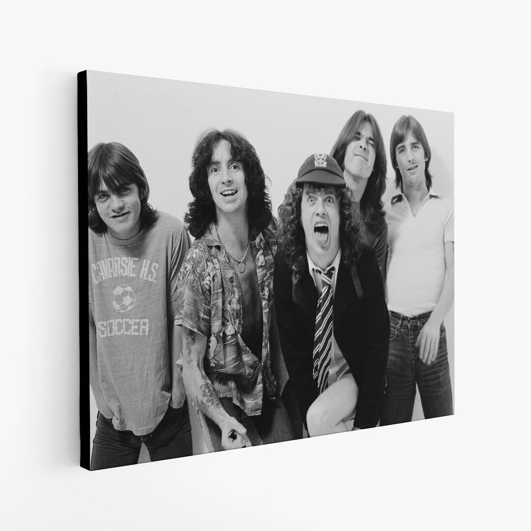 AC/DC Canvas Wall Art Angus Young Poster Band Posters Rock and Roll ...