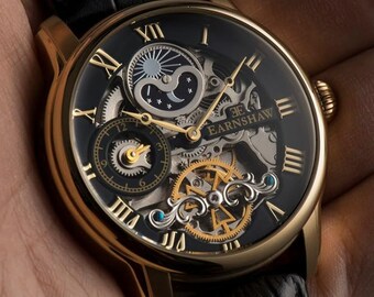 Thomas Earnshaw Longitude Men's Automatic Black & Gold Watch