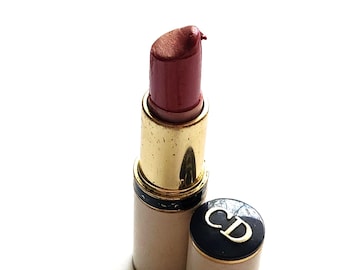 Vintage Christian Dior Lipstick - White & Blue and Gold Vanity Decor, Made in France Retro Antique Project Retro Kitsch Cottagecore Farmcore