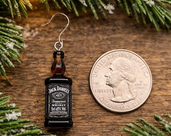 1.5 INCH*** Whiskey JD Bottle Christmas Ornament: Jack Miniature Alcohol Gift