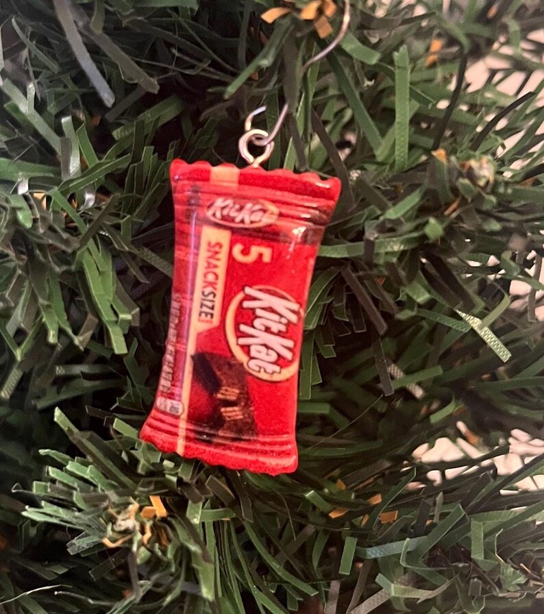 1 Inch********miniature Chocolate Wafer Bar Christmas Tree Ornament ...