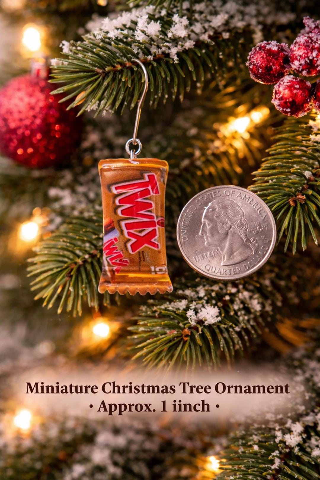 1 Inch Miniatures 1 Inch*******miniature Candy Bar Christmas Ornament: Novelty Tree Decor ...