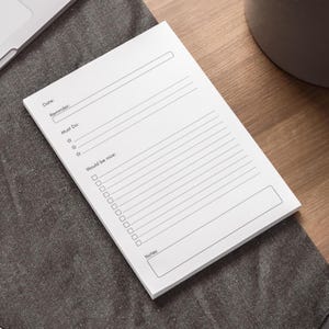 Minimalist Post-it® Note Pad, Daily To-Do List, 50 Sheets