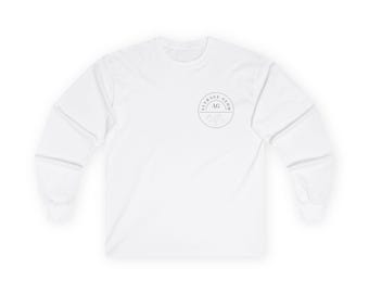 Average Glow Podcast Logo Long Sleeve Tee | Minimalist Cotton Shirt