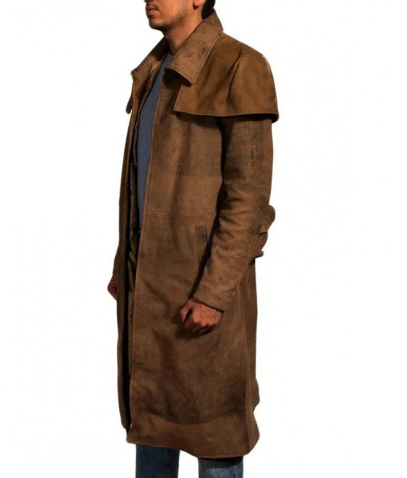 Mens suede duster clearance coat