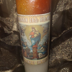 Spiritual candle Virgen Del Pilar our Lady of Pillar