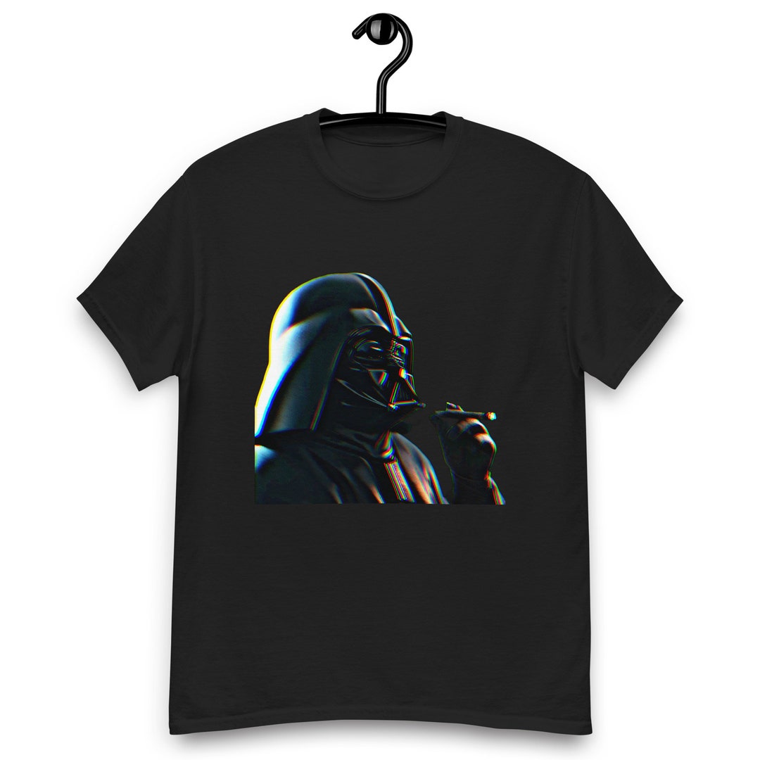 Darth Vader Smoking A Blunt Glitch Art Star Wars T Shirt AI - Etsy