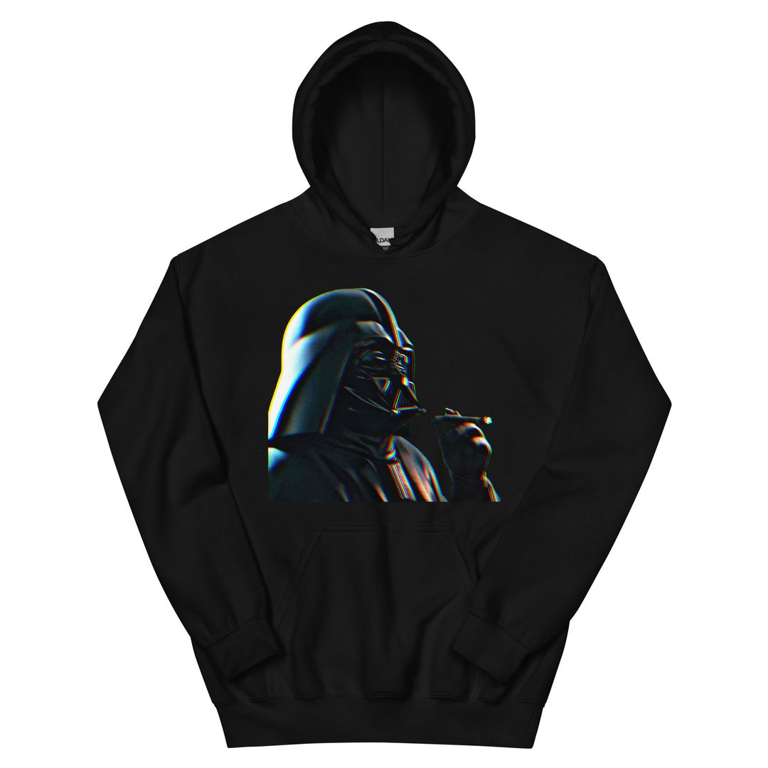 Darth Vader Smoking A Blunt Glitch Art Star Wars Hoodie AI Art - Etsy