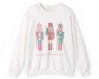 Nutcracker Christmas Sweatshirt, Cozy Winter Apparel, Holiday Gift for Family, Festive Unisex Crewneck, Christmas Sweatshirt