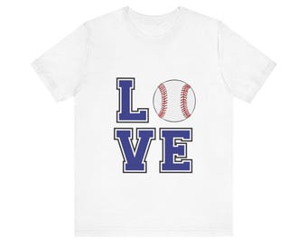 Baseball Love Tee, Unisex Athletic Shirt, Game Day Apparel, Sports Fan Gift, Summer Casual Wear, Perfect for Tournaments