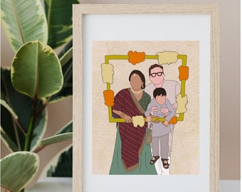 Custom Family Digital Portrait