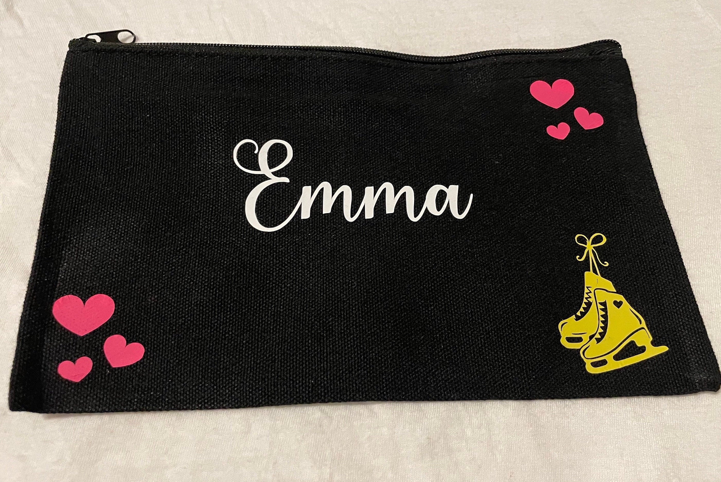 Custom Name Pencil Case Bags, Canvas Pen Bag Gifts for Kids, School