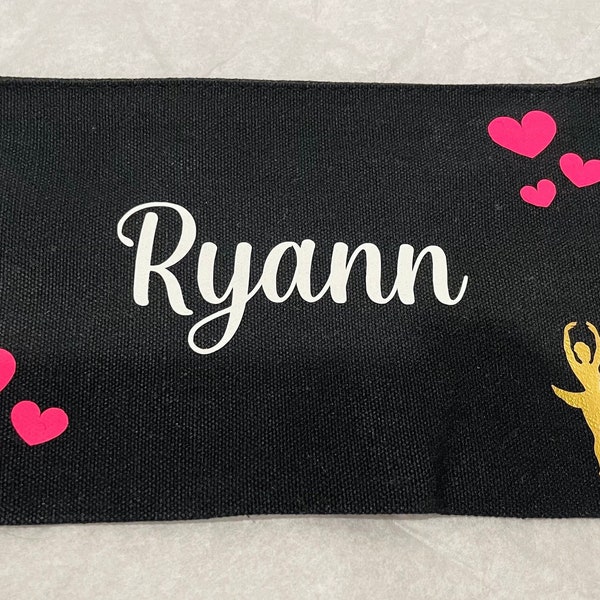 Custom Name Pencil Case bags, Canvas Pen Bag Gifts for Kids, School Supplies