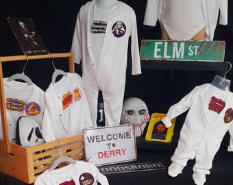 Horror character themed baby vest/sleep suit set