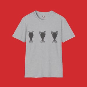 Man Utd European Cup Winners 1968, 1999, 2008 T-Shirt