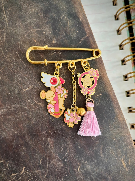 Card Captor Inspired | Sakura Kero Chan| Dangle Pin Charm - Etsy