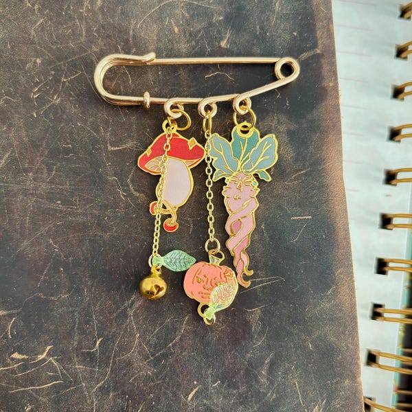 Geïnspireerd door kerkermaaltijden | paddenstoel/adoorn/pompoen | Hangspeld