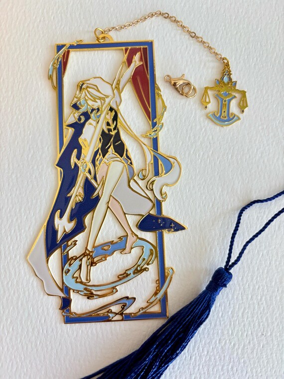 Furina Focalors Fontaine | Genshin Impact | Enamel Bookmark
