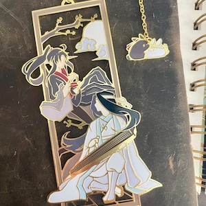 MZDS Founder of Diabolism | LZ & WY | Enamel Bookmark / Charm | 11x4cm