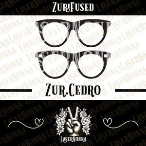 Zur.Cedro Fused | Zuri | Para okularów kompatybilna | Plik SVG