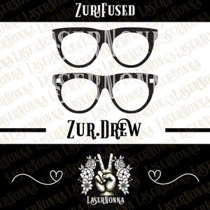 Zur.Drew Fused | Zuri | Para okularów kompatybilna | Plik SVG