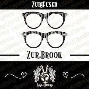 Zur.Brook Fused | Zuri | Para okularów kompatybilna | Plik SVG