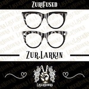 Zur.Larkin Fused | Zuri | Para okularów Kompatybilna | Plik SVG