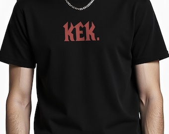 Maglietta KEK, maglietta da gamer MMORPG, maglietta ispirata all'Orda, abbigliamento fantasy per videogiochi, regalo per nerd gotici, abbigliamento alternativo per videogiochi