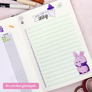 Date strip stickers 1-31 for Bullet Journal & Planner // Perfect for Year in Pixels, Reflection, One Line a Day / 2 different fonts image 7