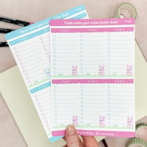 To Do Listen Sticker mit süßen Kawaii Motiven zur Organisation von Aufgaben und Tasks // Perfekt für Bullet Journal, Planer oder Kalender