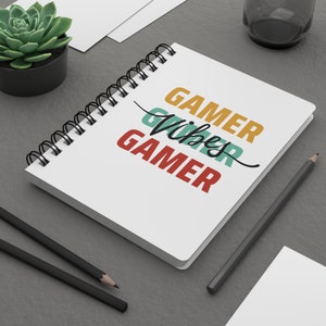 Gamer Vibes Spiral Bound Journal - Multi