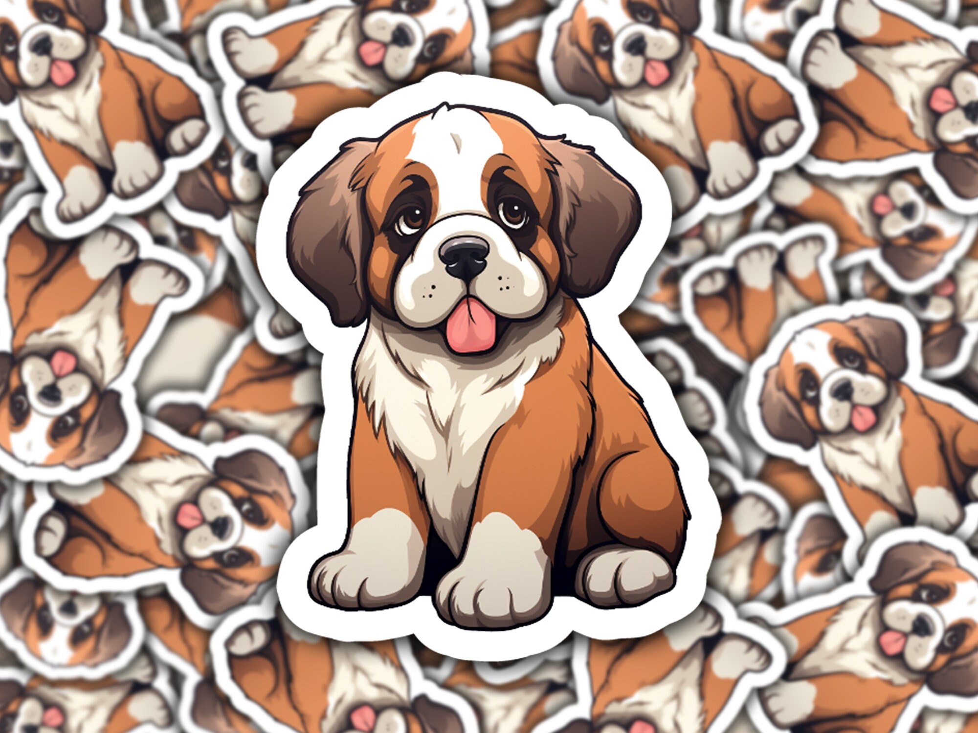 Kawaii Dog Stickers, Dog Decal, Cute Dog Decal Etsy