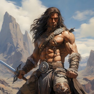 Conan The Barbarian Digital Art Poster Series