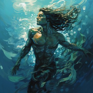 The Merman Rises - Digital Poster Series