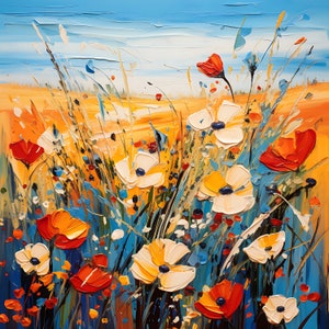 Wild Flowers in the Field - Canvas Series #2