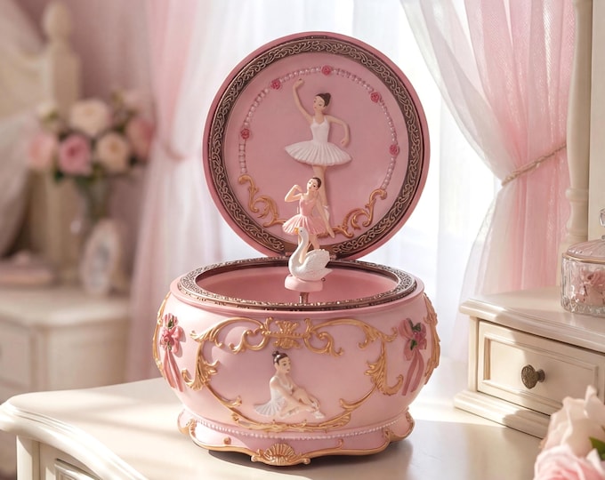Personalized Ballerina Music Box: Engraved Keepsake Gift